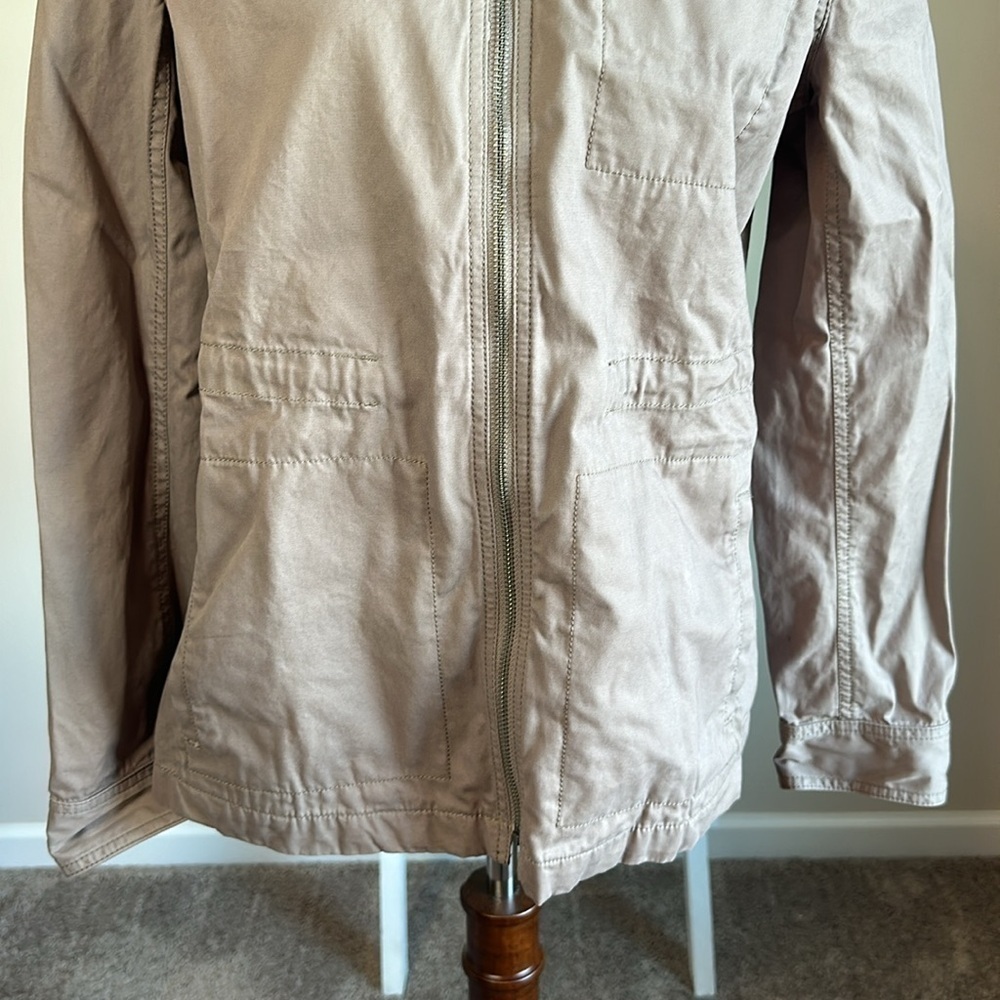 Ann Taylor LOFT Utility Jacket Size Medium with Interior Drawstring in GUC - Picture 9 of 17